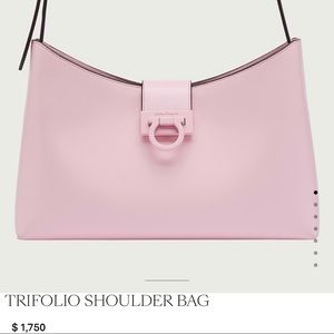 Brand new pink Ferragamo trifolio shoulder bag